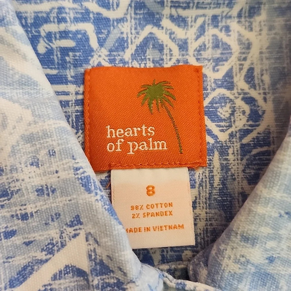 Hearts of Palm Women Jacket Denim Bleached Pattern Cotton Blend 8 - Picture 10 of 10